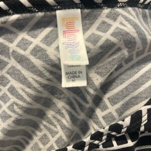 LuLaRoe Black and White Patterned Dress